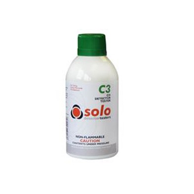 SOLO C3 Aerosol de baja concentración de monóxido de carbono de 250 cc para comprobación de detectores de monóxido de carbono.