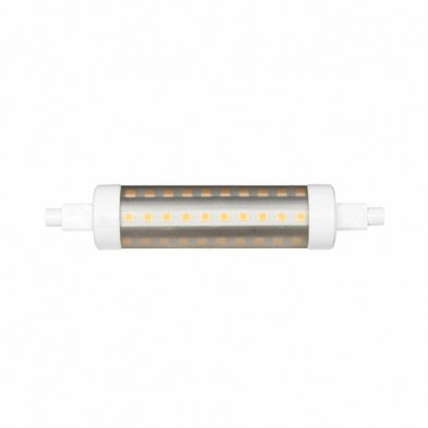 LINEAL TUBULAR LEDS R7s 118mm, 9W. 220/240V, 360º 3000K