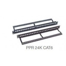 PPR 24K CAT6 Patch Panel Rack 24 conectores Keystone CAT 6