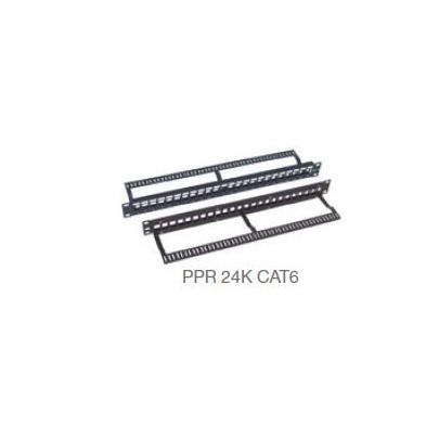 PPR 24K CAT6 Patch Panel Rack 24 conectores Keystone CAT 6