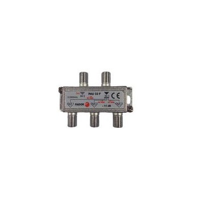 PAU 25 F PAU - Distribuidor Conector F 2 Entradas: una con 75 Ohm. 5 Salidas.