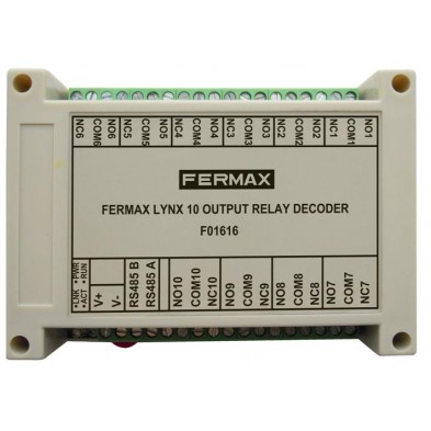 1616 DECODER RELES FERMAX MEET 10 SALIDAS