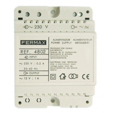 4802 ALIMENTADOR DIN4 230VAC/12VAC-1A