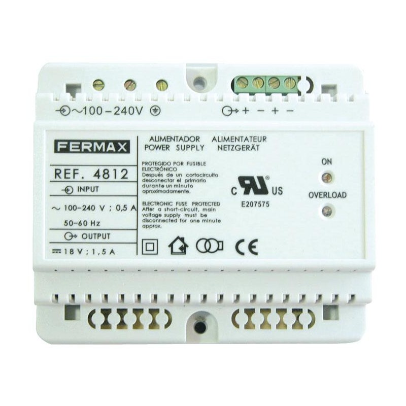 4812 ALIMENTADOR DIN6 100-240VAC/18VDC-1,5A