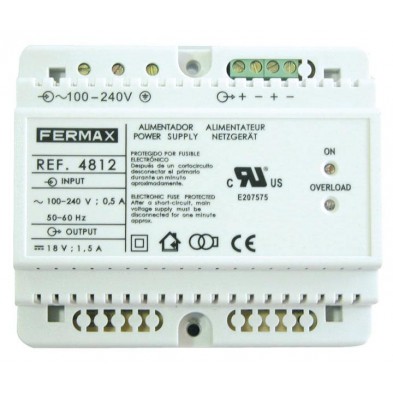 4812 ALIMENTADOR DIN6 100-240VAC/18VDC-1,5A