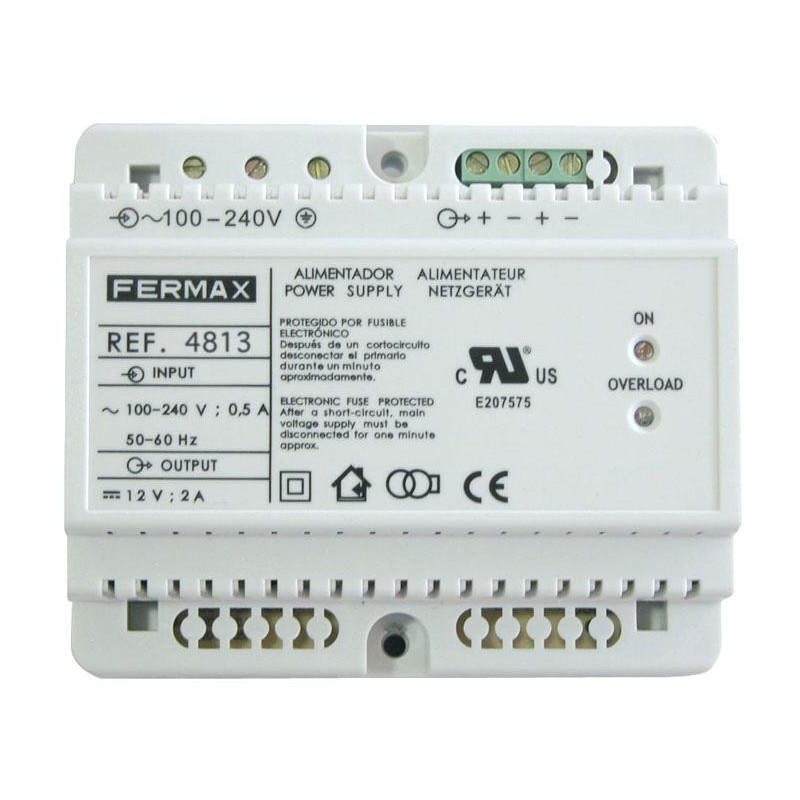 4813 ALIMENTADOR DIN6 100-240VAC/12VDC-2A