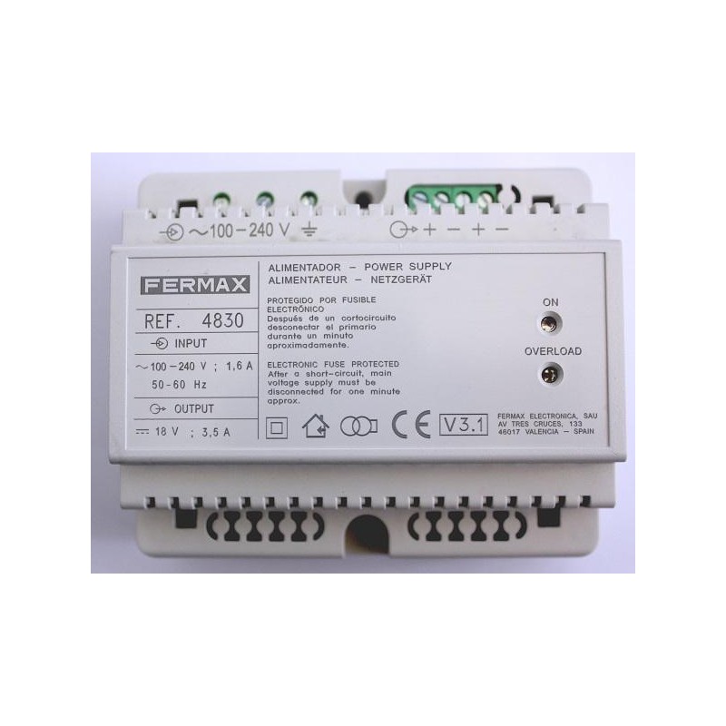 4830 ALIMENTADOR DIN6 100-240VAC/18VDC-3.5A