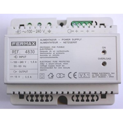 4830 ALIMENTADOR DIN6 100-240VAC/18VDC-3.5A