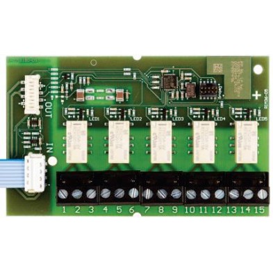 RIM36 Tarjeta de ampliación con 5 salidas relés adicionales para los detectores ASD-531, ASD-532 y ADW-535.