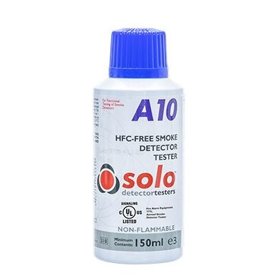 SOLO A10 Aerosol de humo sintético de 150 cc para comprobación de detectores de cámara óptica. Libre de HFC.