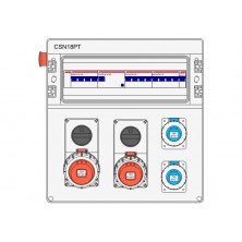 CUADRO DE OBRA PLÁSTICO IP65 1x18 MÓDULOS TRIFÁSICO 50A