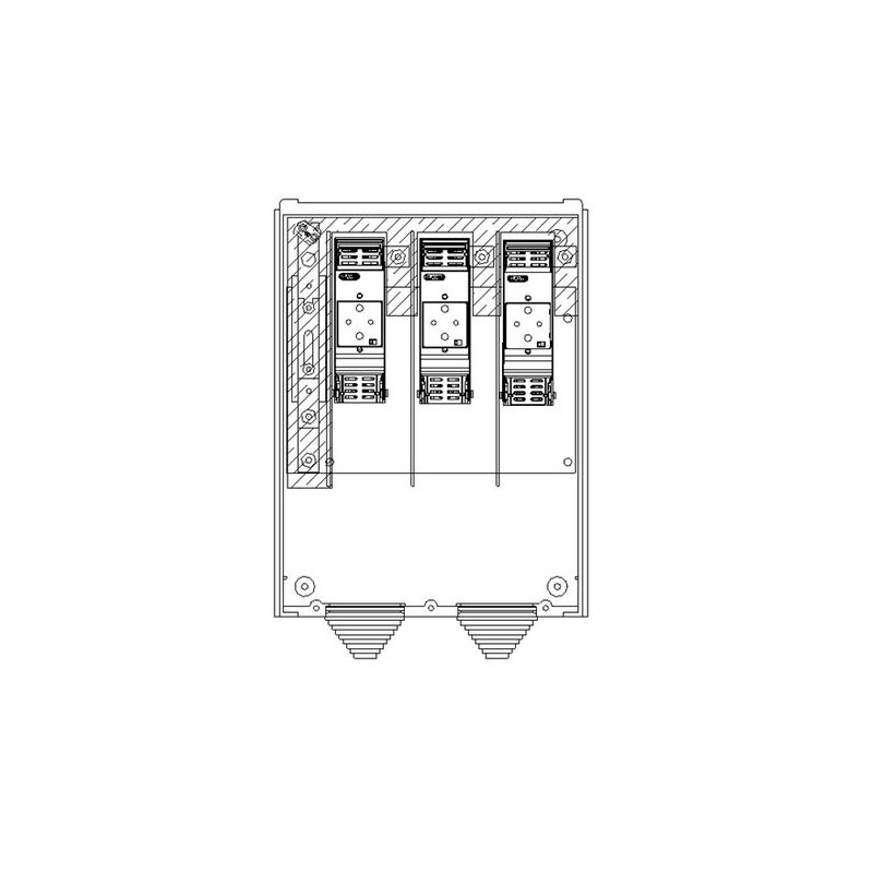 CAJA GENERAL DE PROTECCION 160A    63.5 X 33 X 17  nh00