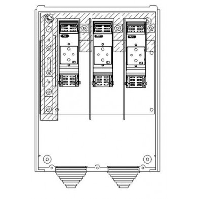 CAJA GENERAL DE PROTECCION 160A    63.5 X 33 X 17  nh00