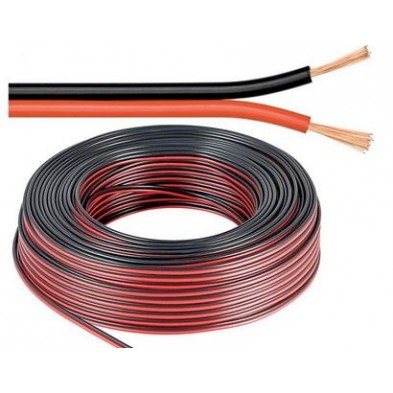 CABLE PARALELO ROJO NEGRO 2 X 1mm LSZH