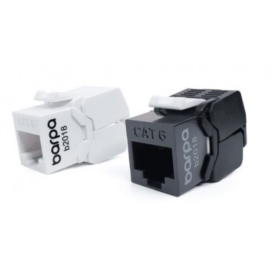 BARPA Conector Keystone Jack Cat.6A UTP Blanco Sin Herramientas - Embalaje individualmente